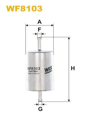 WIX FILTERS Топливный фильтр WF8103